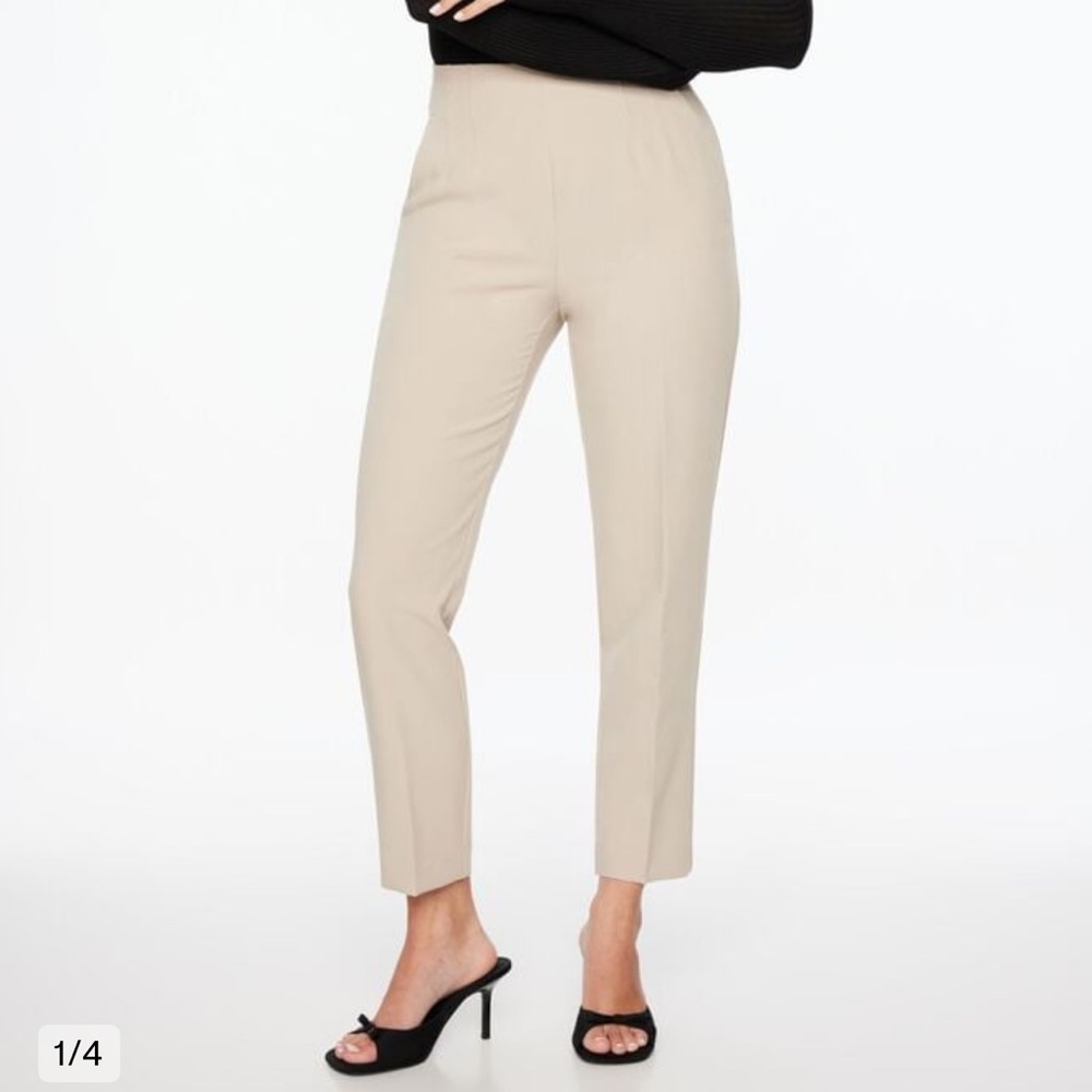 DYNAMITE *Green/Gray* Kendall Side Zip Slim Pants